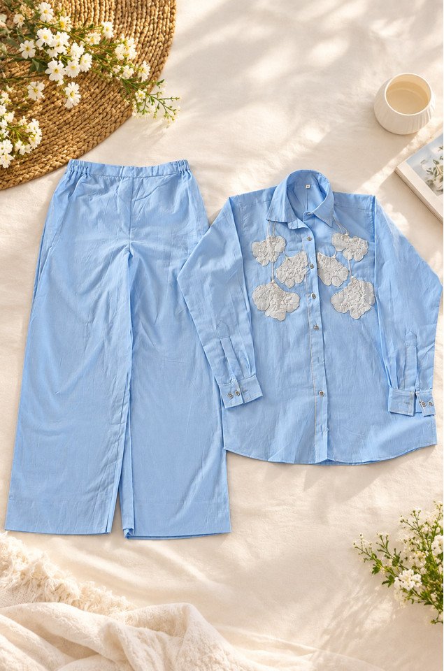 Powder Blue Co-ord Set
