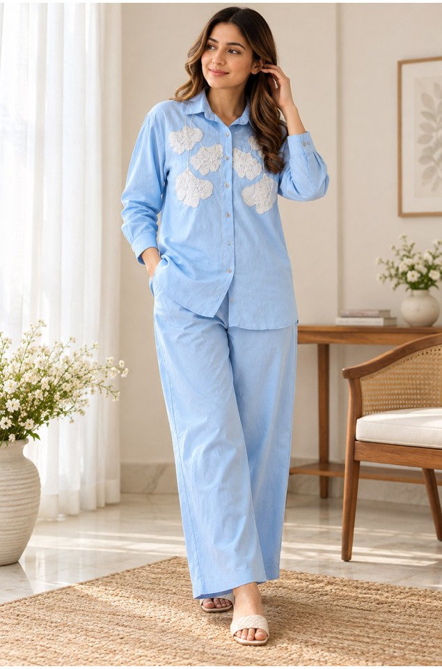 Powder Blue Co-ord Set