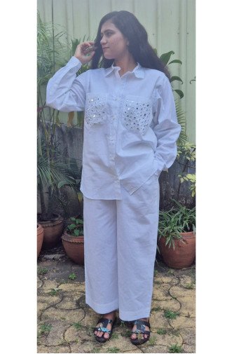 Mirror Embroidery Co-ord set
