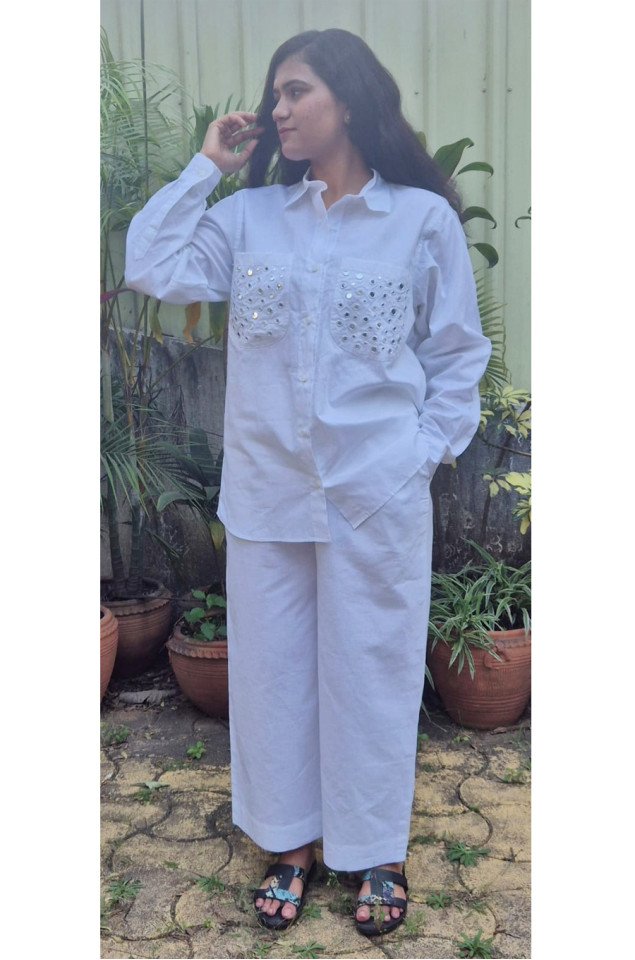 Mirror Embroidery Co-ord set