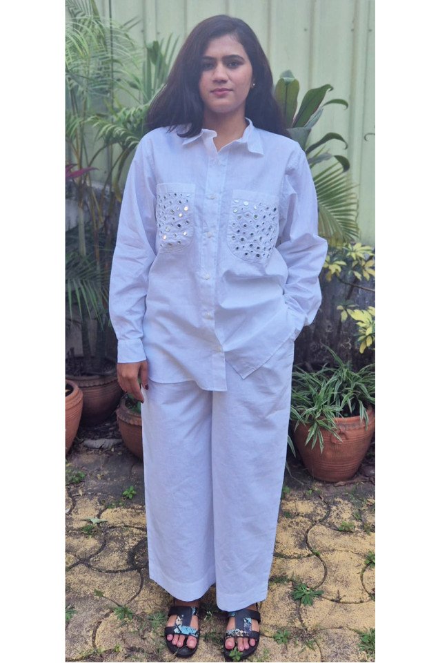 Mirror Embroidery Co-ord set