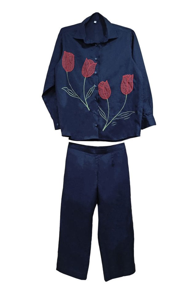 Navy blue Co-ord Set