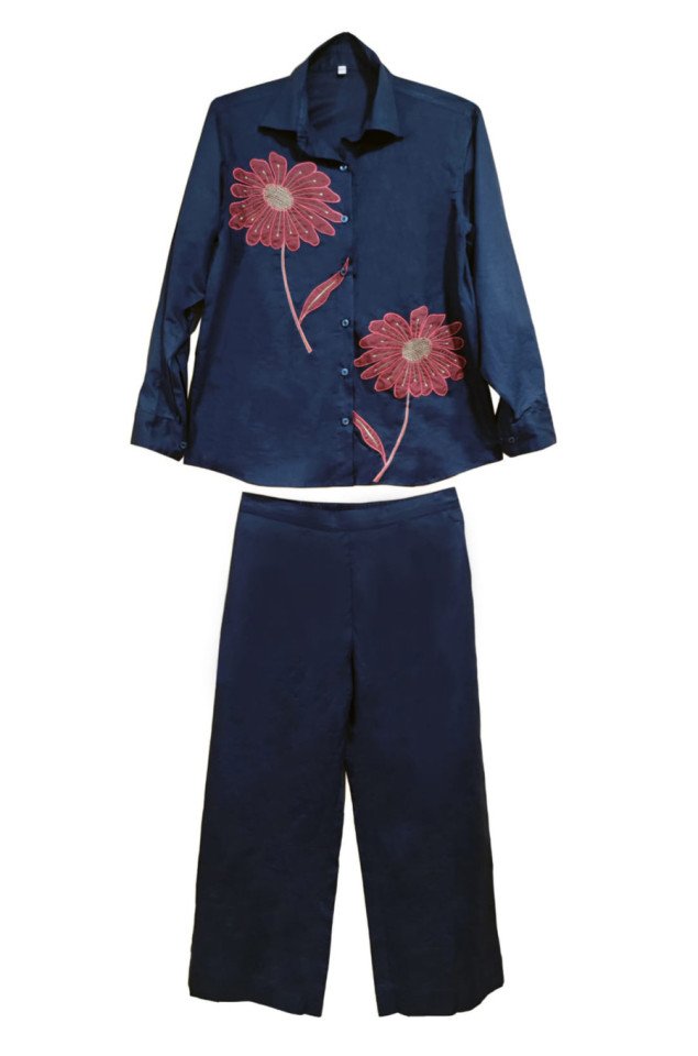 Navy blue Co-ord Set