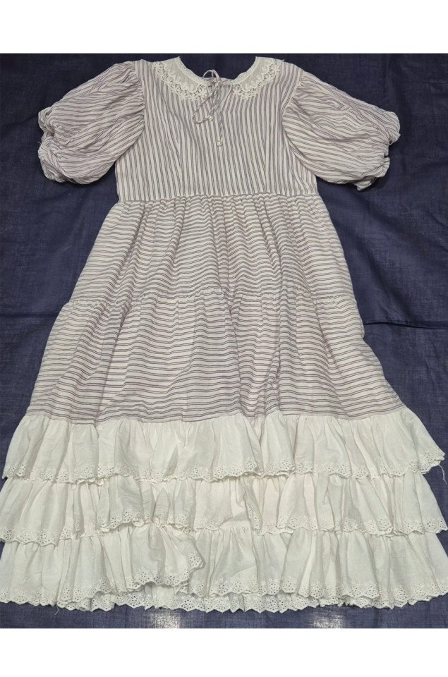 Handloom Cotton Layered Dress