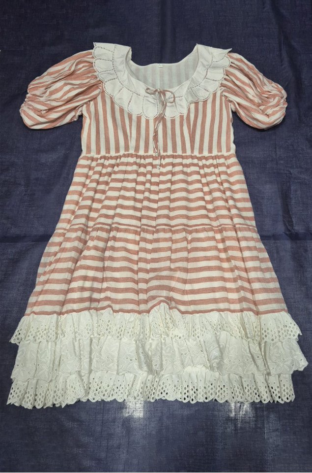 Handloom Cotton Layered Dress