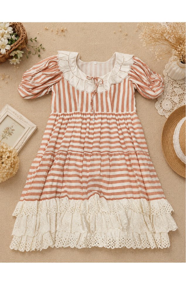 Handloom Cotton Layered Dress