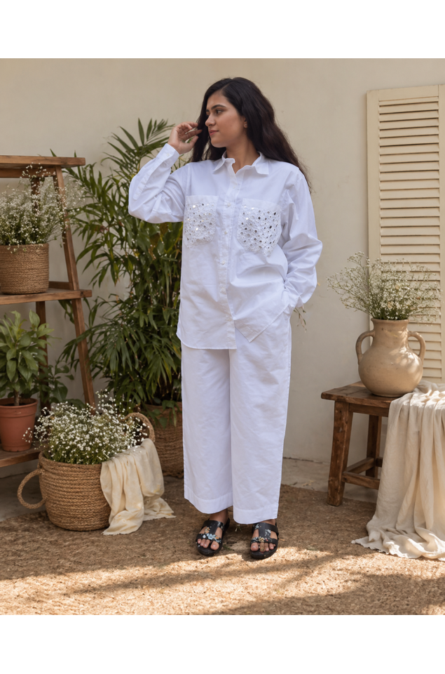 Mirror Embroidery Co-ord set