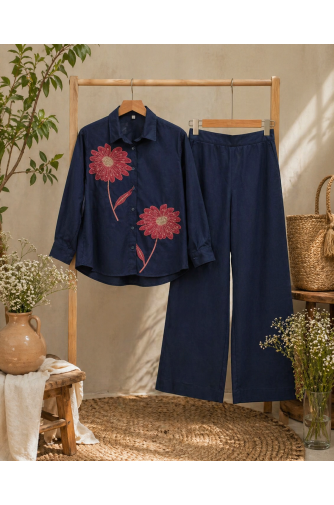 Navy blue Co-ord Set