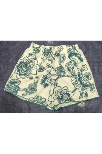 Green Printed Shorts