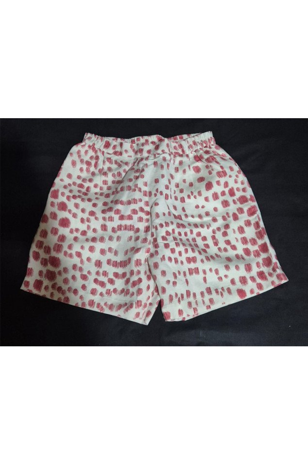 Printed Red Shorts